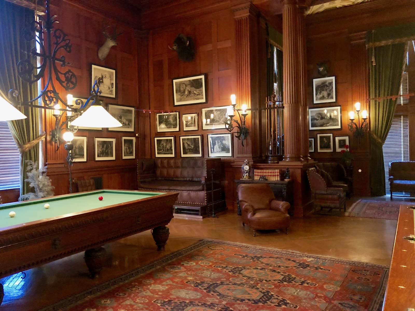 Billiards Room at Biltmore House