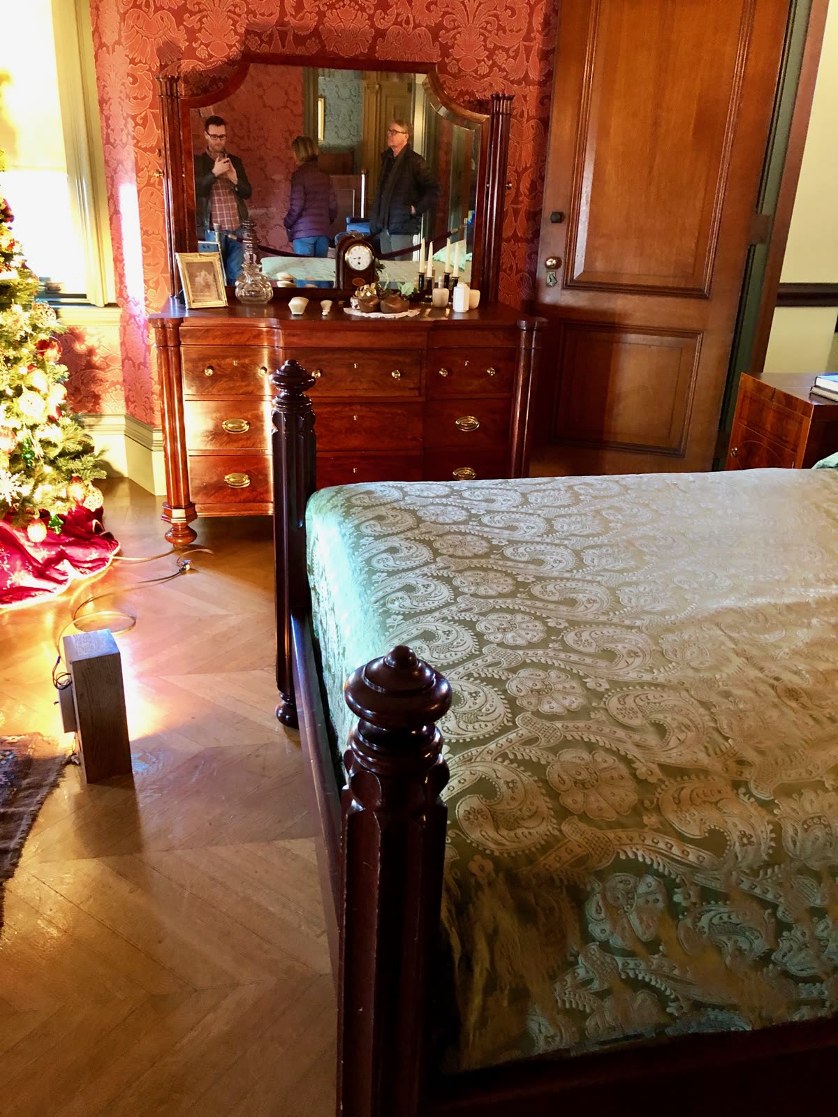 Damask Room (bedroom) at Biltmore House