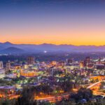 Asheville NC at night