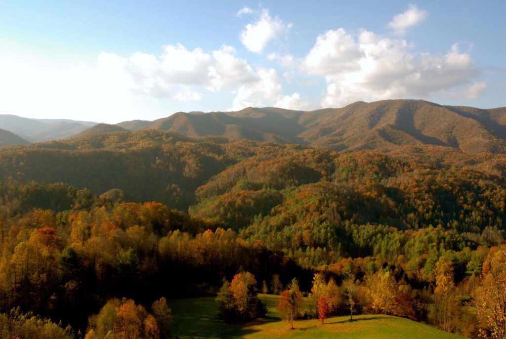 Blue Ridge Parkway with Mountain Views