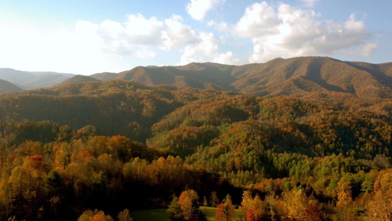 Blue Ridge Parkway with Mountain Views