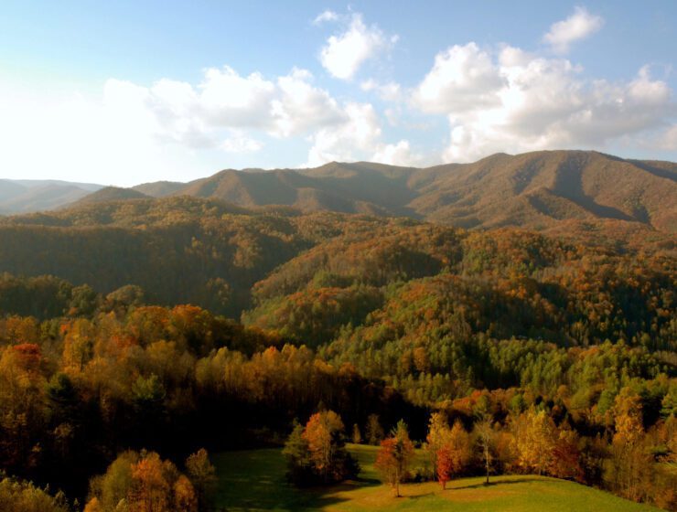 Blue Ridge Parkway with Mountain Views