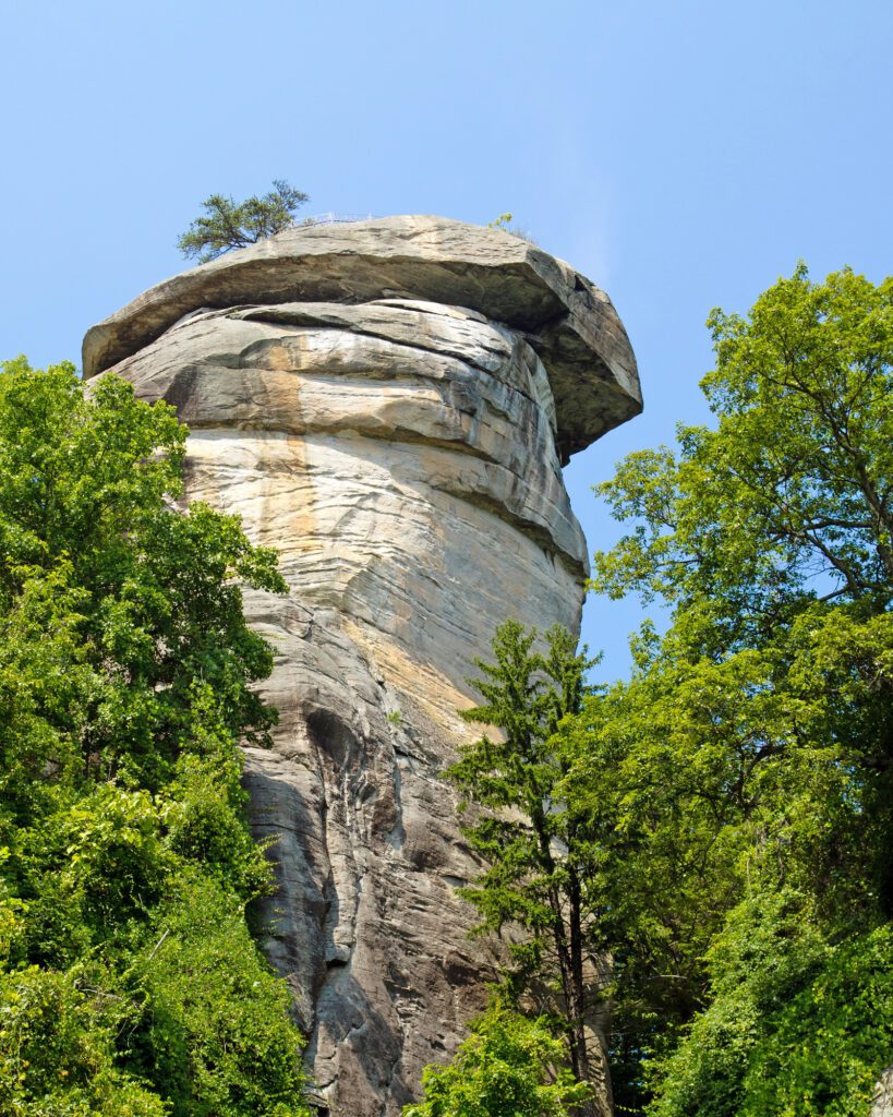 Chimney Rock on the Blue Ridge Parkway