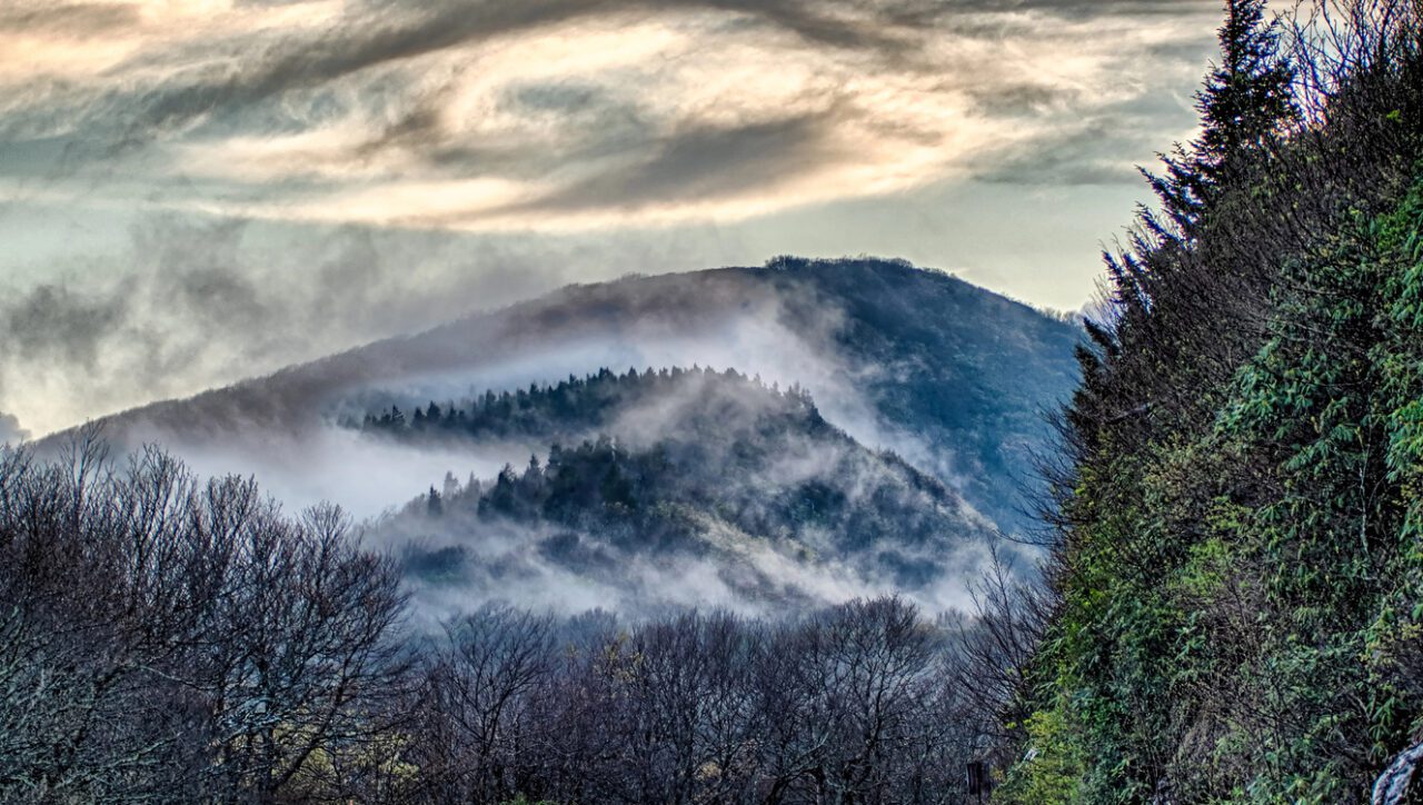Blue Ridge Parkway with Mountain Views