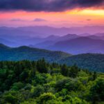 Blue Ridge Parkway with Mountain Views