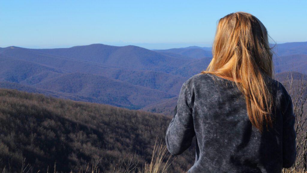Blue Ridge Parkway with Mountain Views