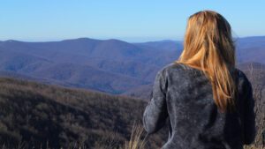 Blue Ridge Parkway with Mountain Views