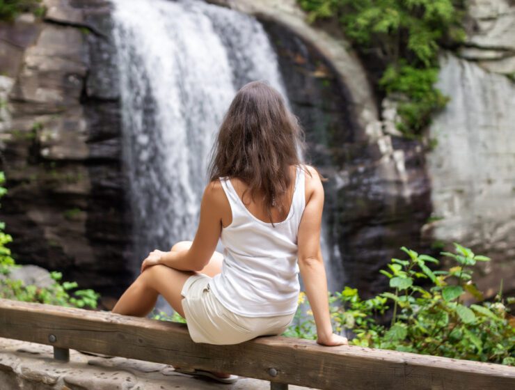 Looking Glass Falls near Asheville NC.