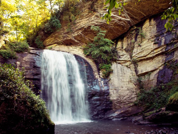 Looking Glass Falls near Asheville NC.