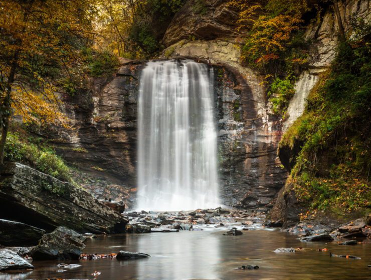 Looking Glass Falls near Asheville NC.