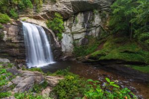 Looking Glass Falls near Asheville NC.