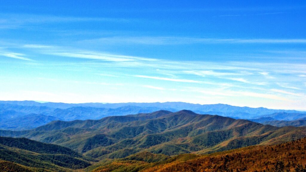 Blue Ridge Parkway with Mountain Views